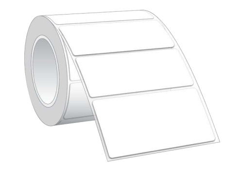 Illustration of blank thermal printing label