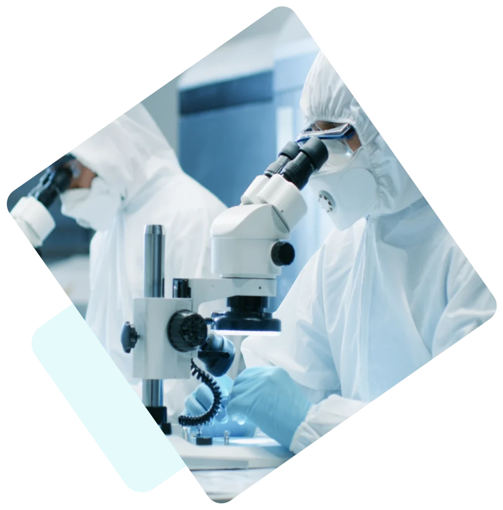 Image of a lab where sterile labels could be used