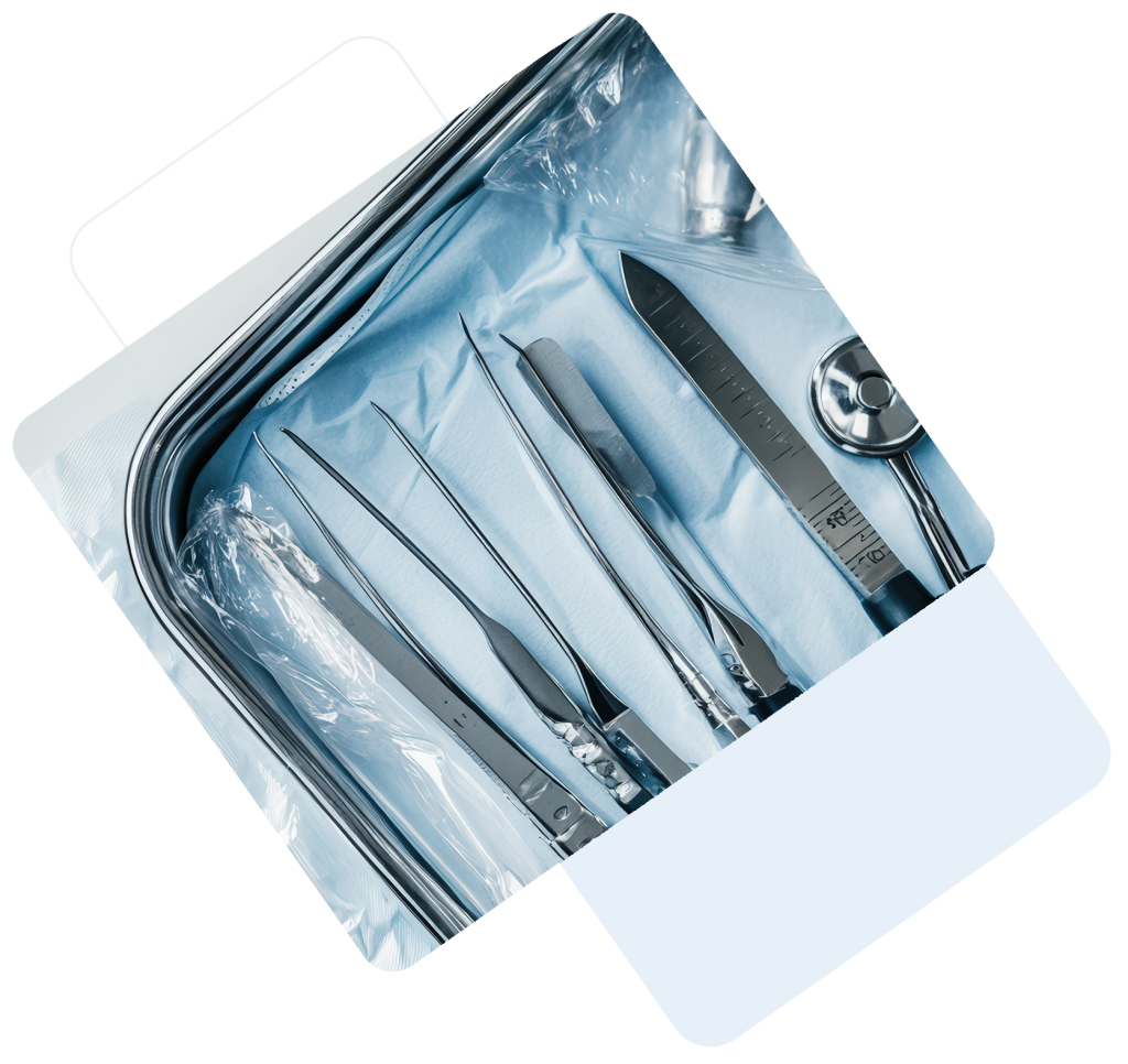 Surgical instruments that could be sterilized using autoclave sterilization.